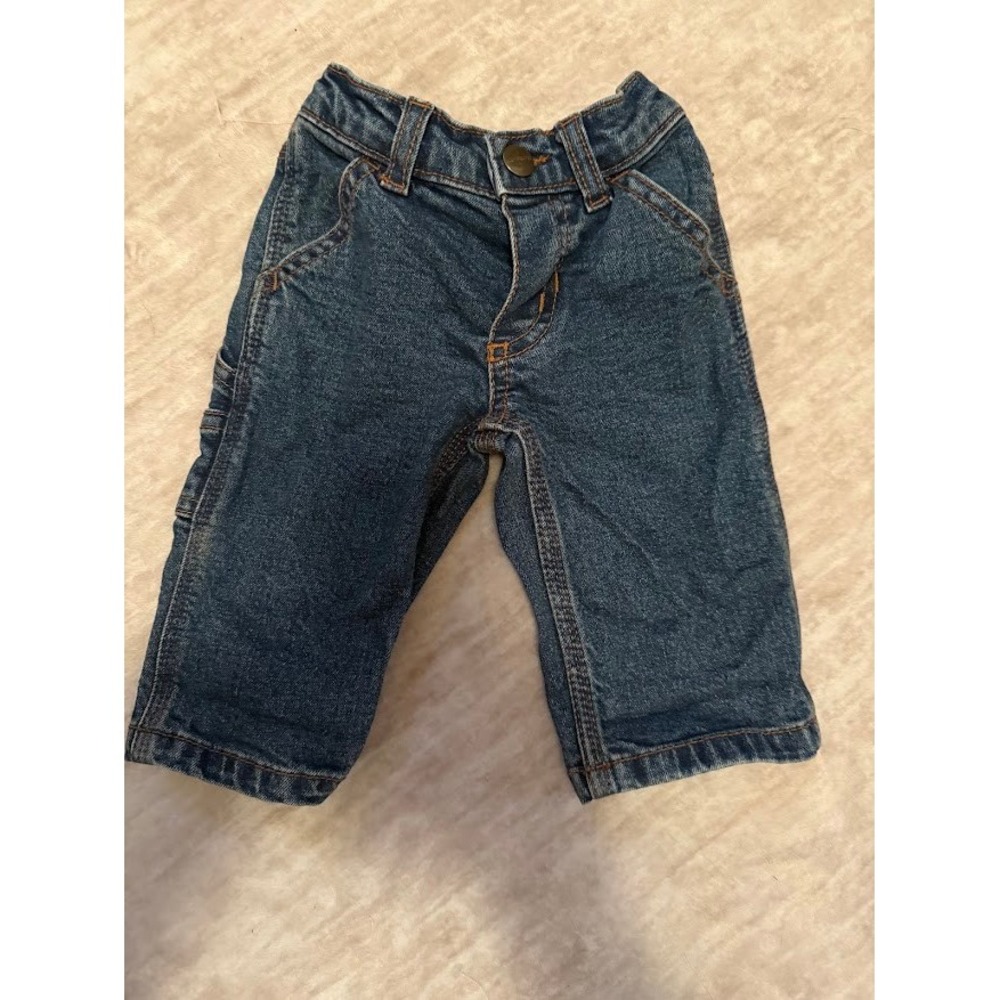 Carhartt Baby Boy Carpenter Jeans Dark Wash Denim Pants 3M BD8375-B